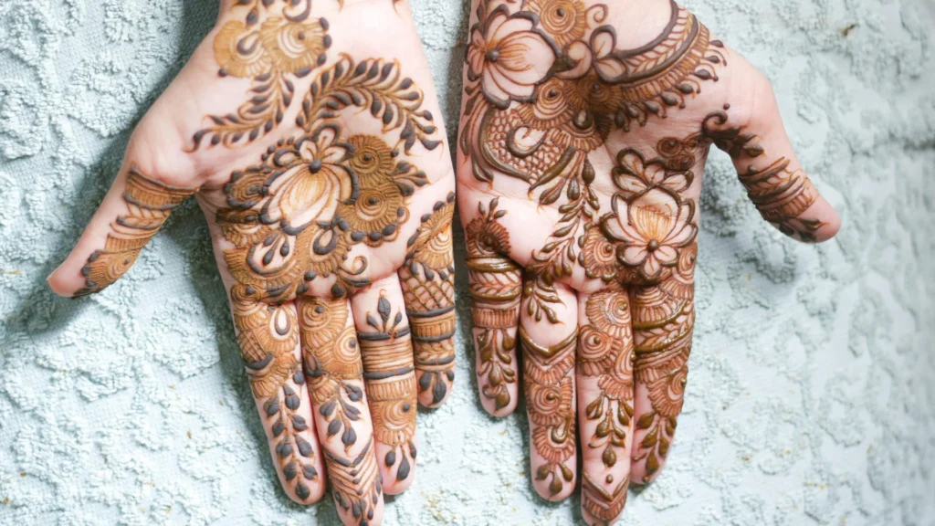 royal mehndi design front hand