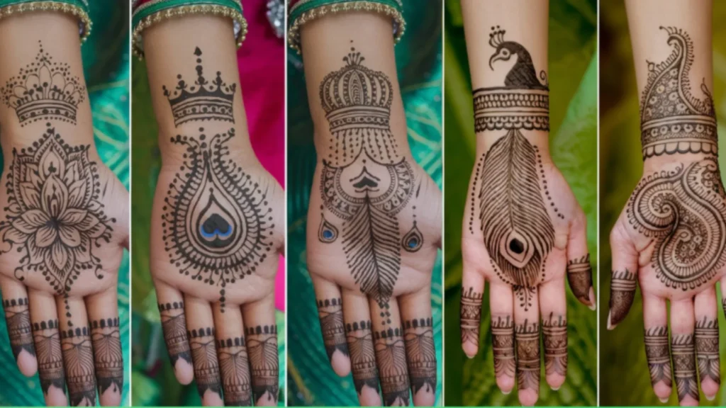 royal mehndi design front hand